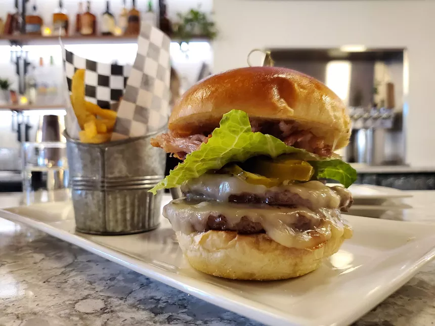 a double cheeseburger
