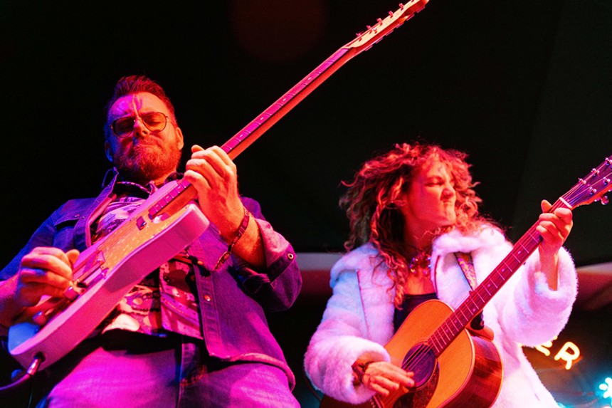 bluegrass musicians on stage