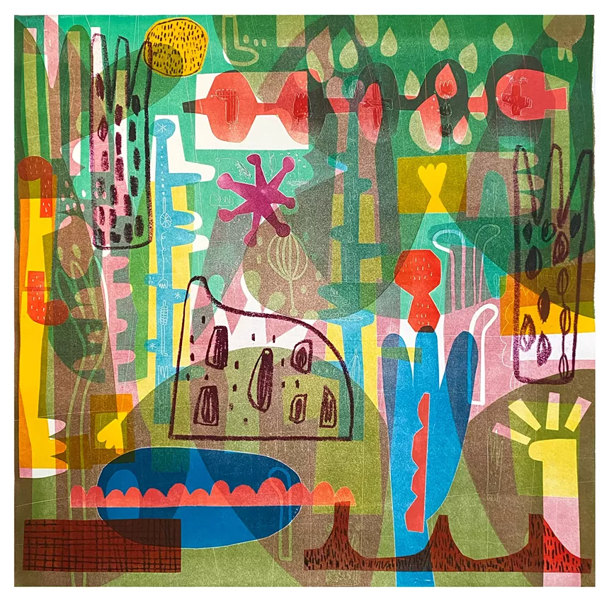 an abstract painting