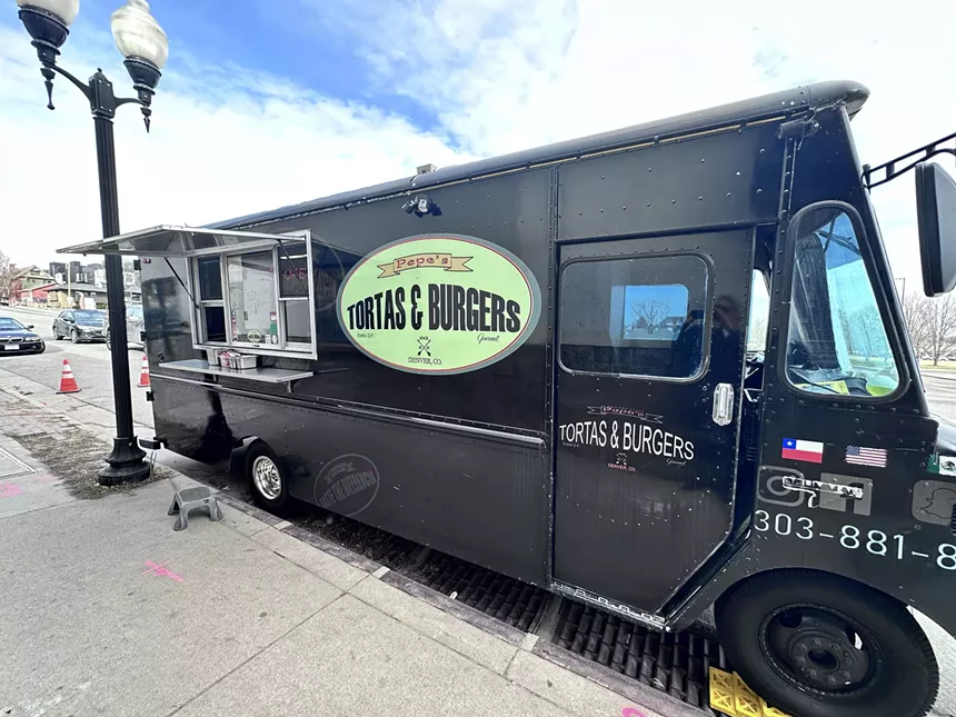 a black food truck