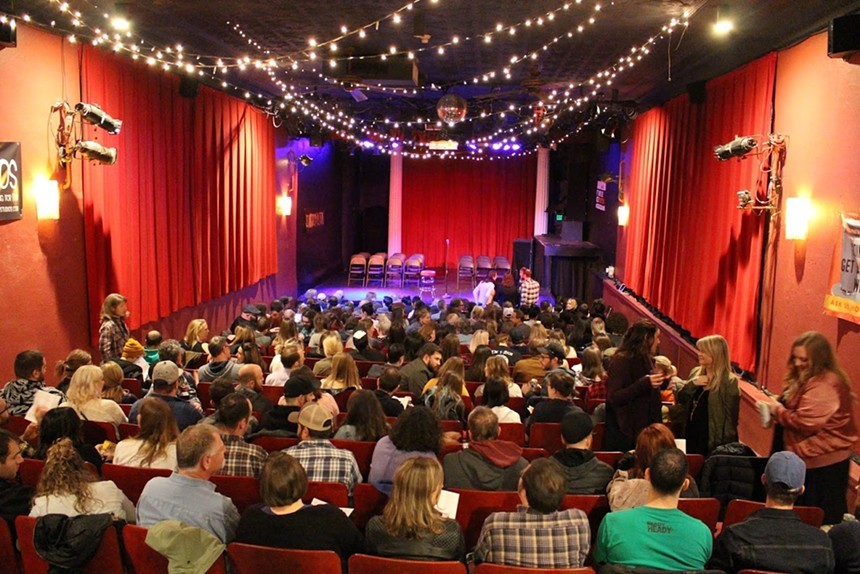audience at Comedy show