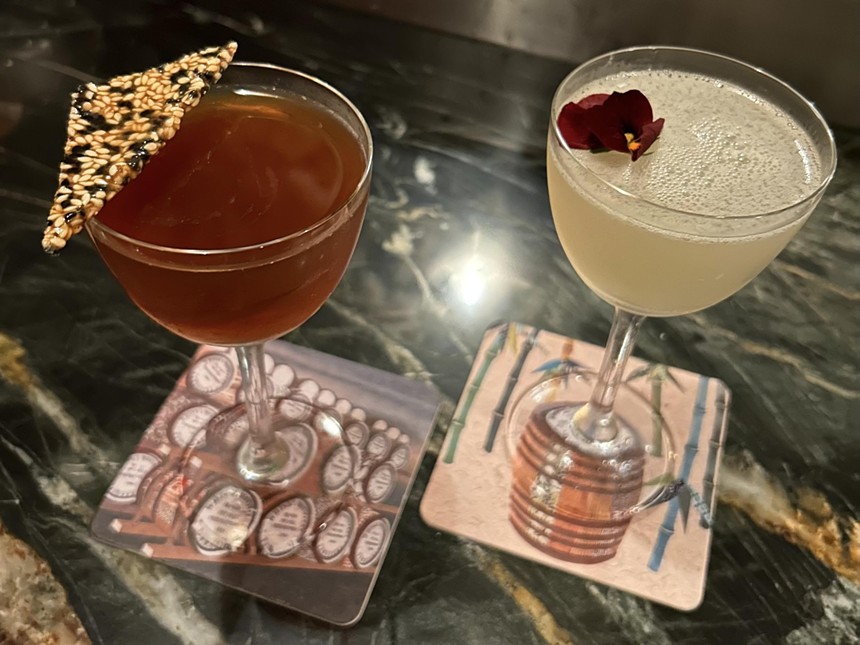 two cocktails