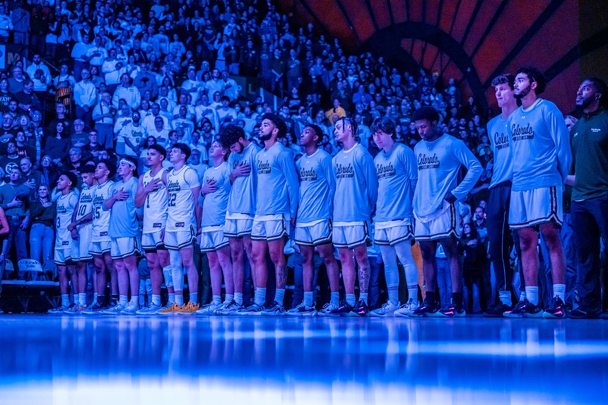 The Colorado State University men's basketball team.