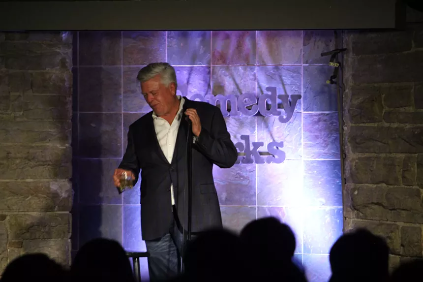 comedian on stage