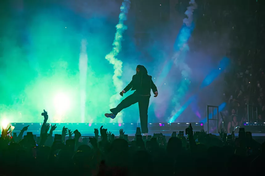 man dancing on stage