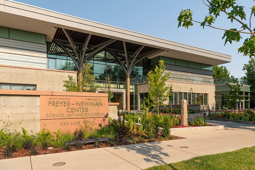 a building with a sign that reads "Freyer-Newman Center"