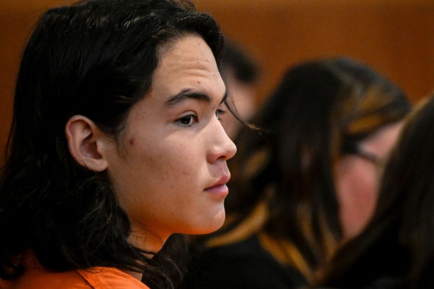 Zachary Kwak in court in Jefferson County, Colorado, for the murder of Alexa Bartell.