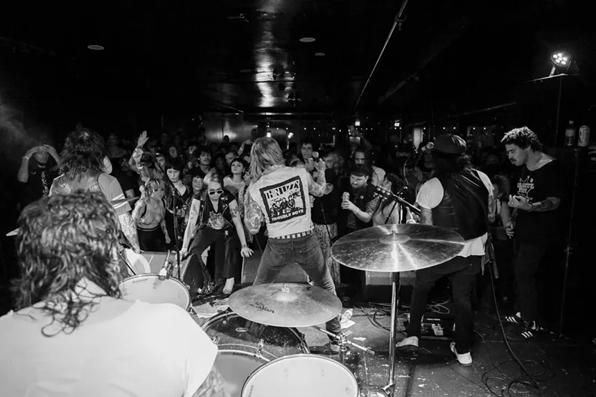 view of a band performing on stage