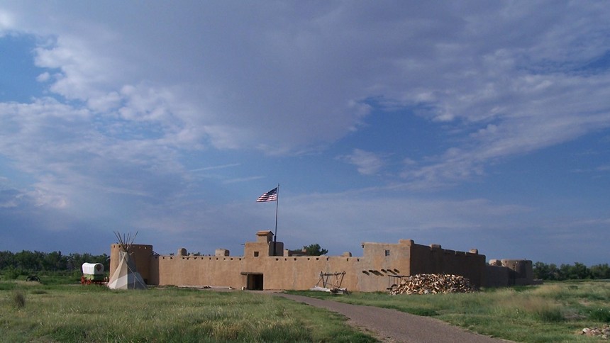 restored fort in Colorado.