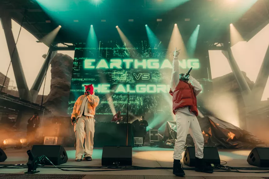rappers on stage