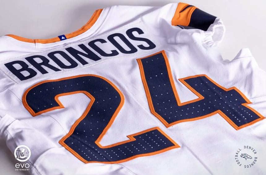 New Denver Broncos jersey for 2024-25 season