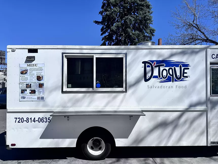 a white food truck