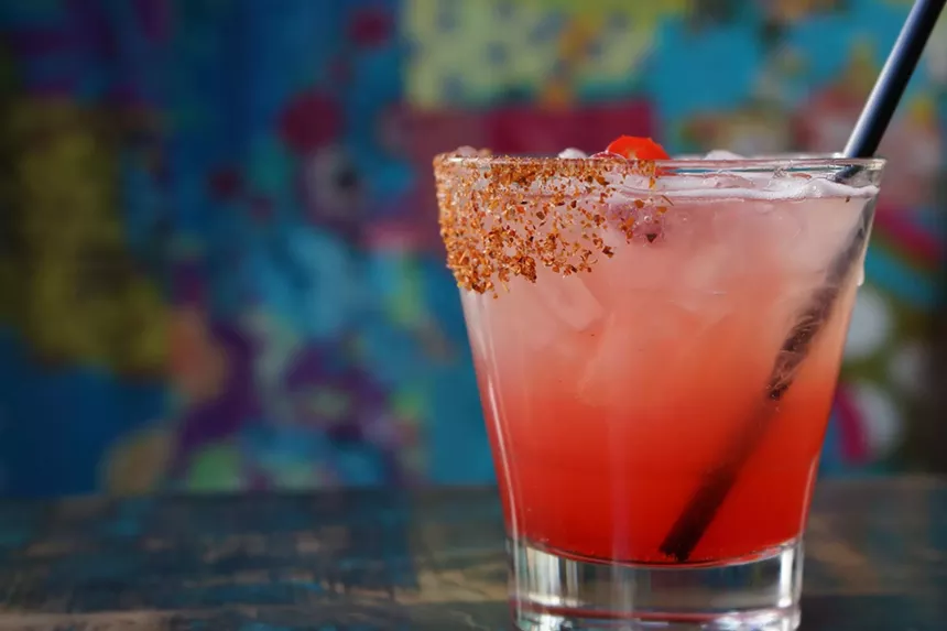 a pink margarita
