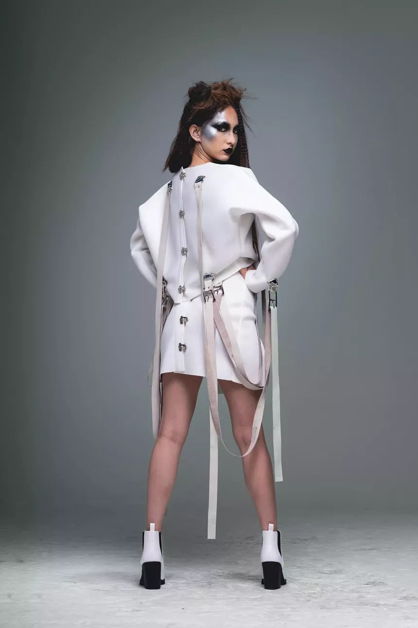 model wearing western-inspired clothing