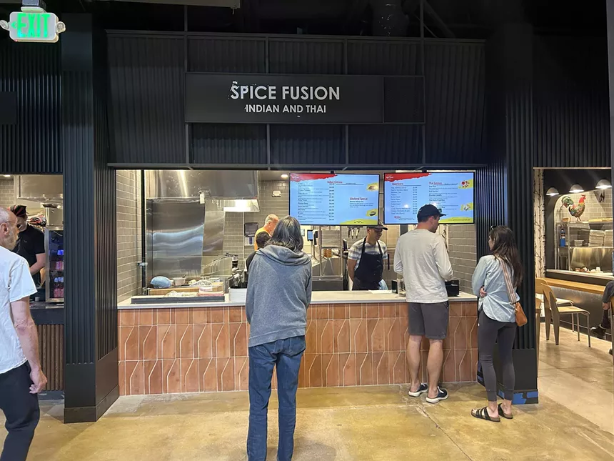 a food hall stall