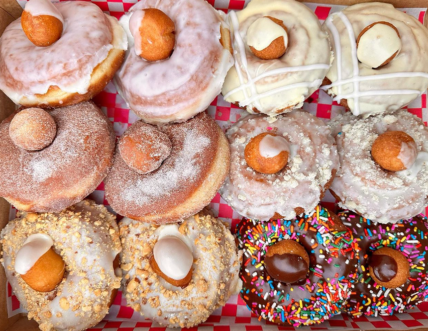 a variety of doughnuts