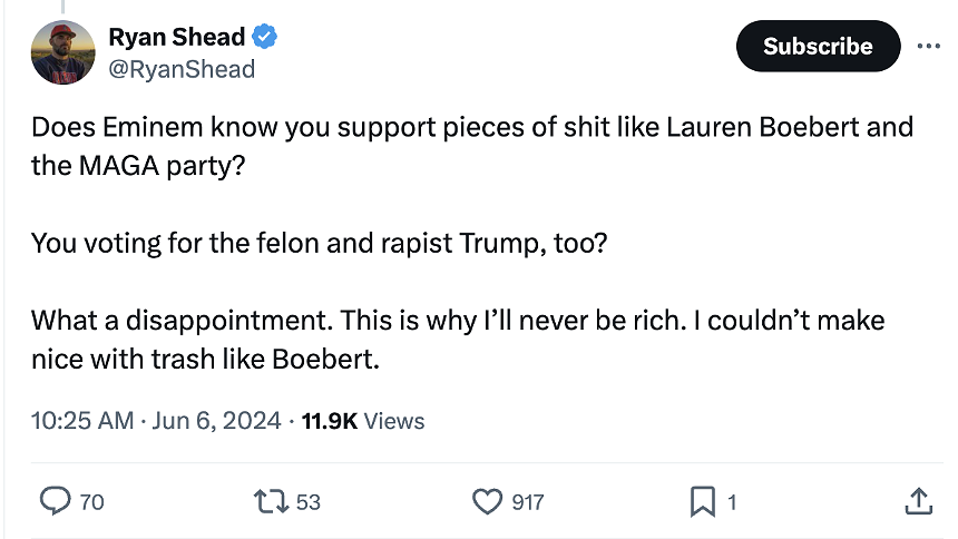 A post from X, formerly Twitter.
