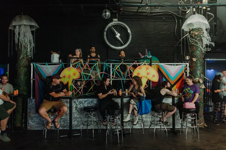psychedelic mushroom-inspired bar