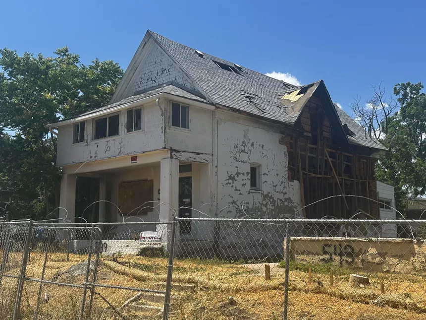 An abandoned home in Denver.