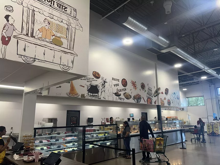 a food court inside a grocery store