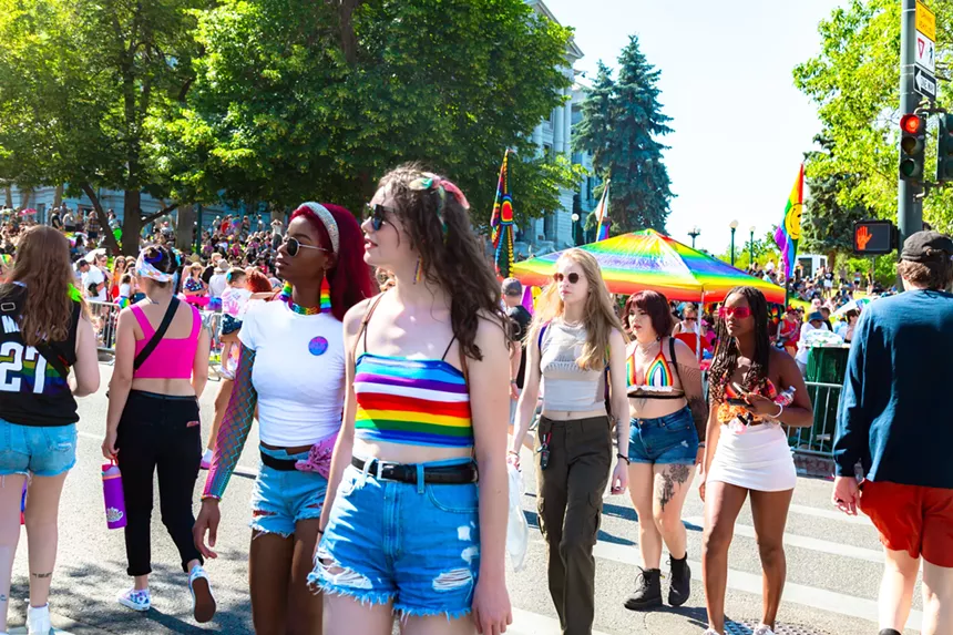 people celebrating the annual Denver PrideFest