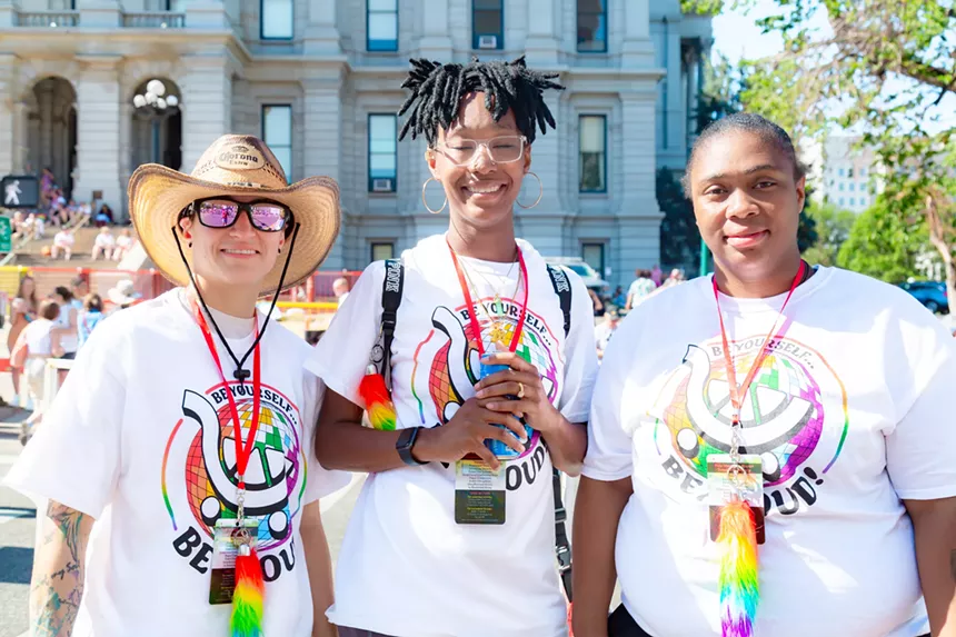 people celebrating the annual Denver PrideFest
