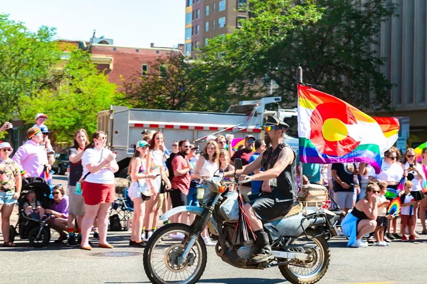 people celebrating the annual Denver PrideFest