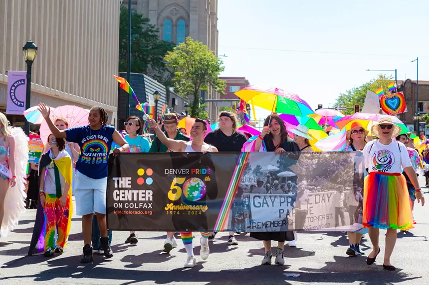 people celebrating the annual Denver PrideFest