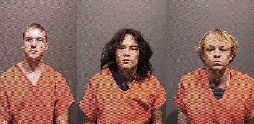Mugshots for Nicholas "Mitch" Karol-Chik, Joseph Koenig and Zachary Kwak.