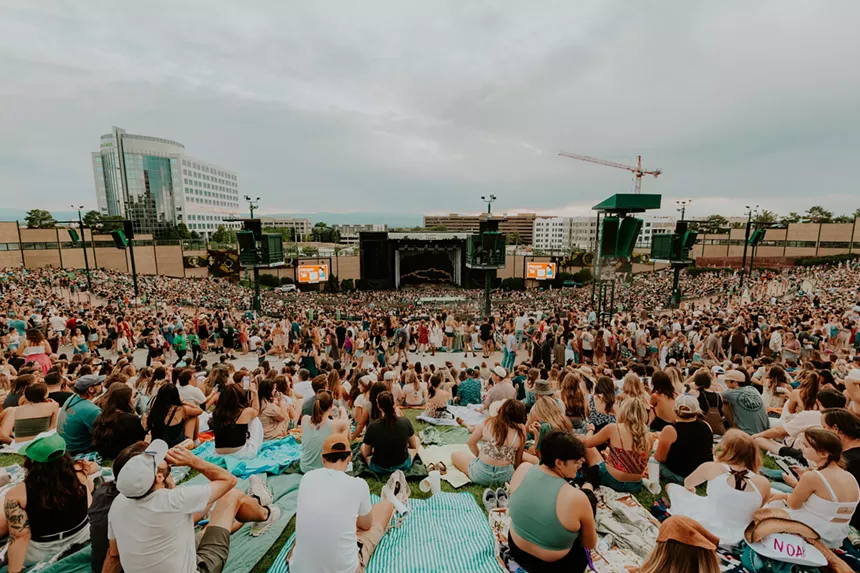 a sold-out show at Fiddler's Green Amphitheater outside Denver