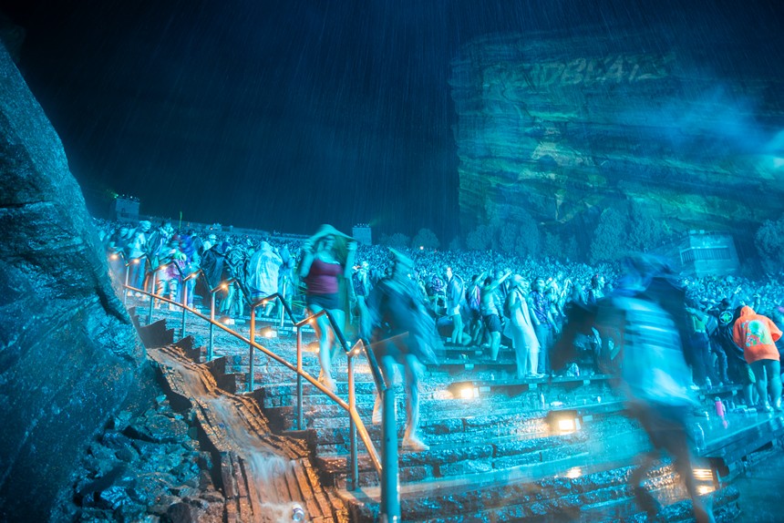 Fans Leaving Red Rocks