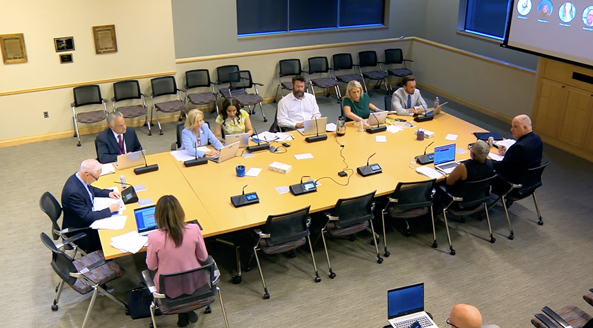 Aurora City Council convening during a closed-door session on July 8, 2024.