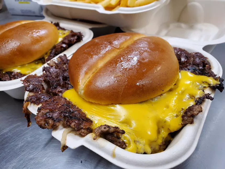 a cheeseburger