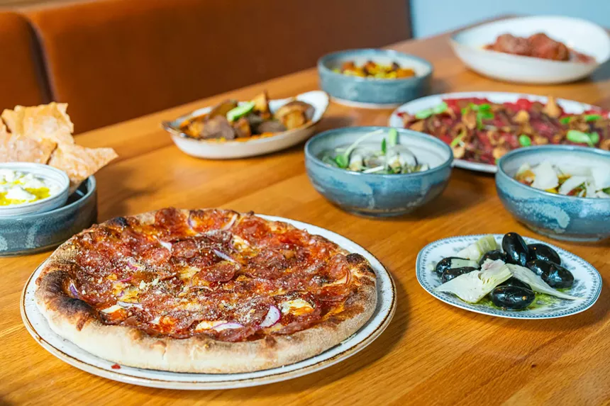 a pizza