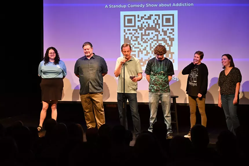 standup comedians on stage