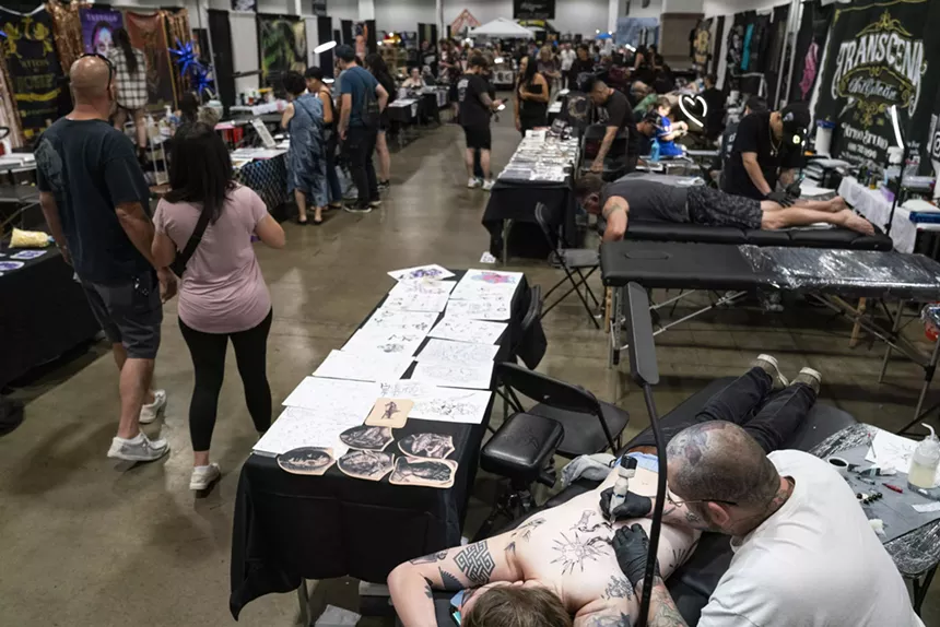 Hundreds of tattoo artists from around the United States had booths for festival attendees to get fresh ink.