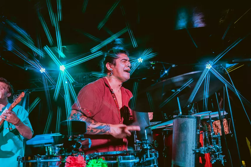 band performing at the Underground Music Showcase in Denver