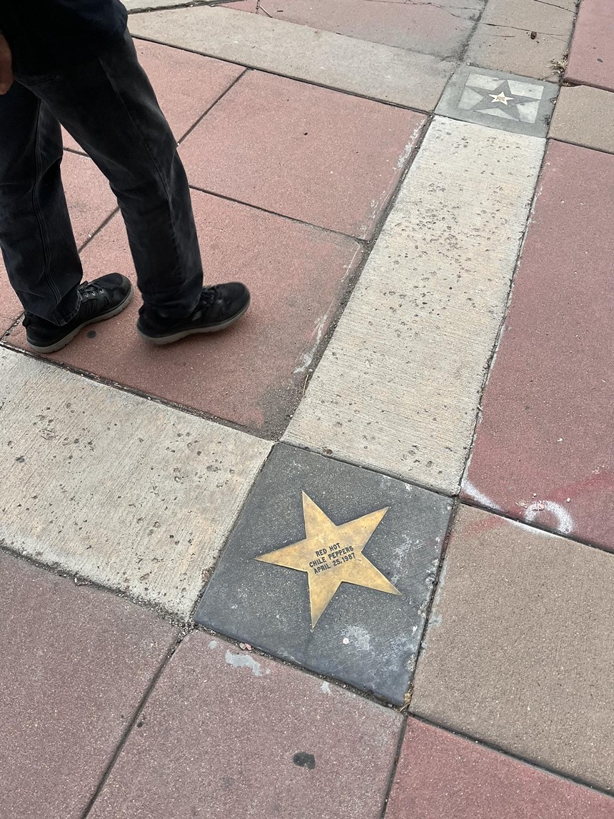 Outside the Aztlan Theatre in Denver