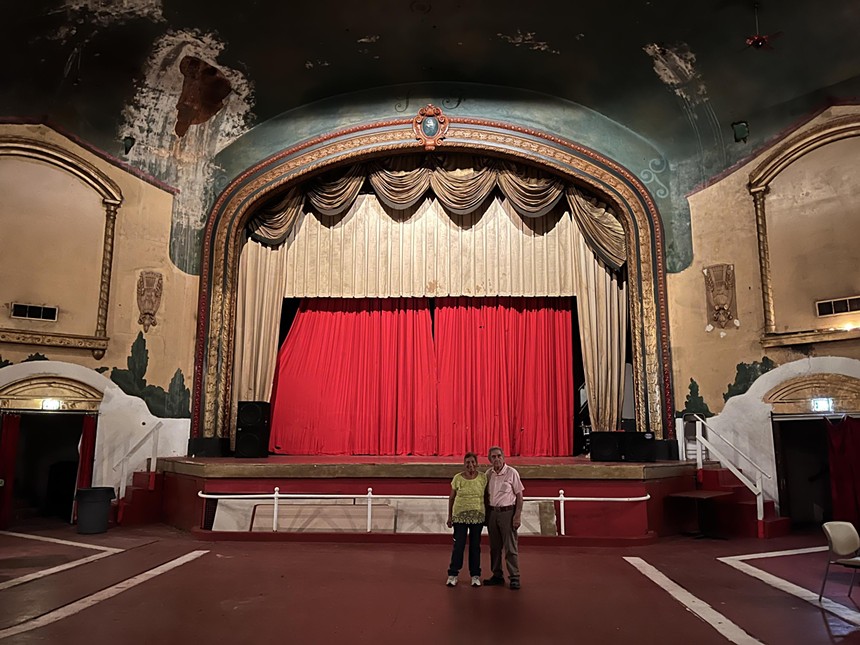 Inside the Aztlan Theatre in Denver