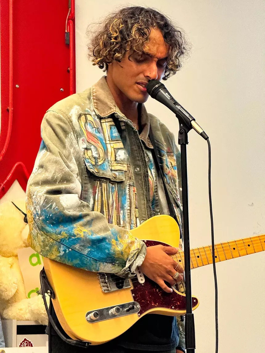 Ego n friends performs at the Westword office August 1.