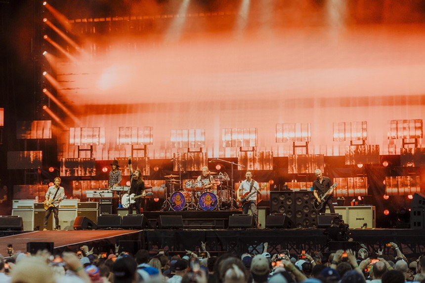 band in stadium