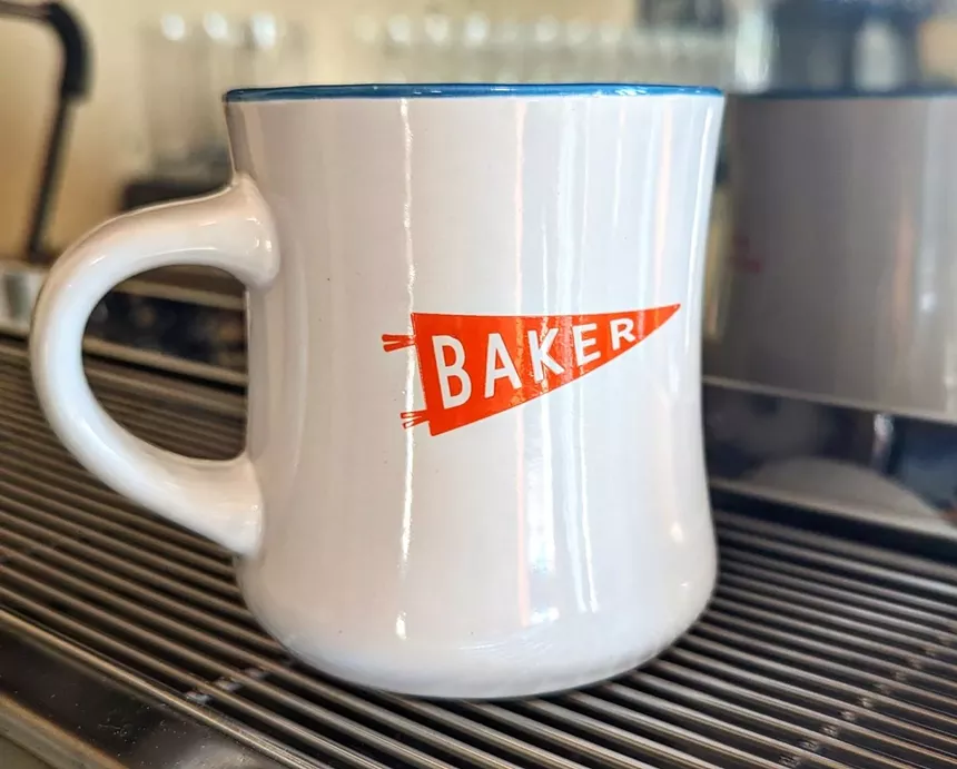 a white coffee mug