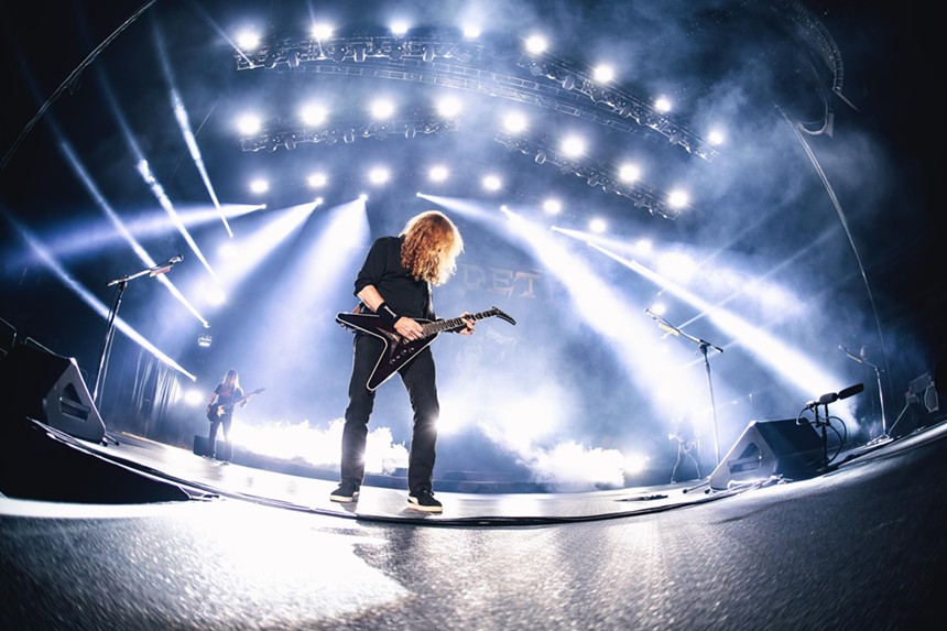 Megadeth lights up the Ball Arena. Jason Myers (@memorandum_media)