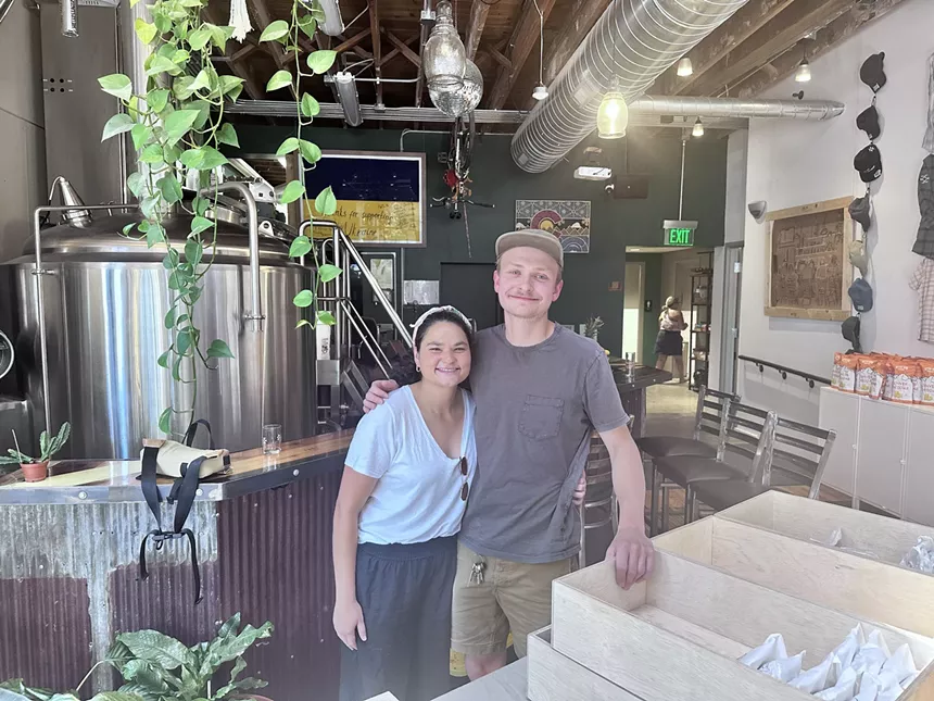 Gabby Seligman (left) and Alexander Vesenka (right) originally started Bonuts Doughnuts in Atlanta, GA during the pandemic and decided to keep the dream alive when they moved to Denver in 2022.