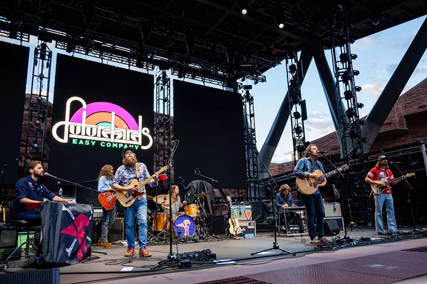 Futurebirds performing at Red Rocks