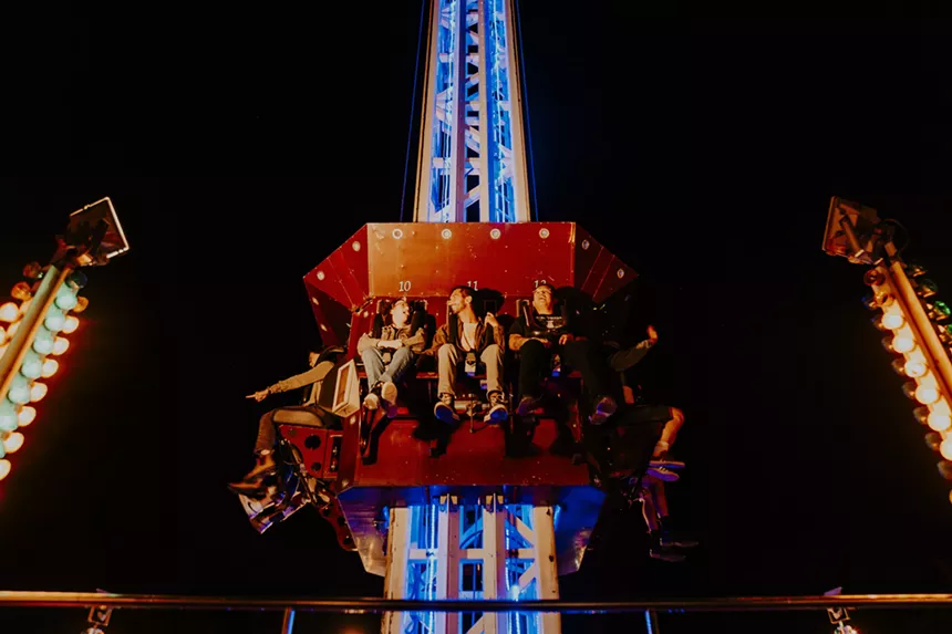 People attending Summer Scream at Lakeside Amusement Park