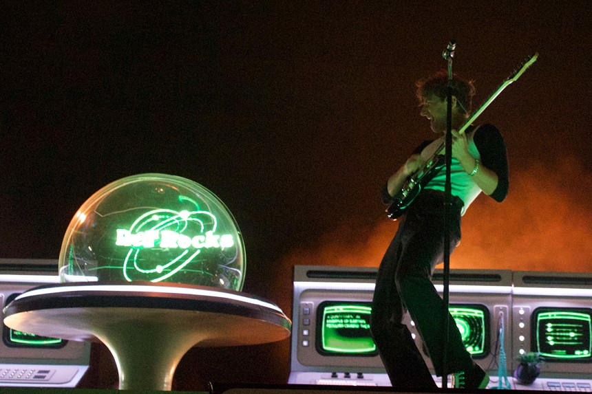 Glass Animals performing at Red Rocks