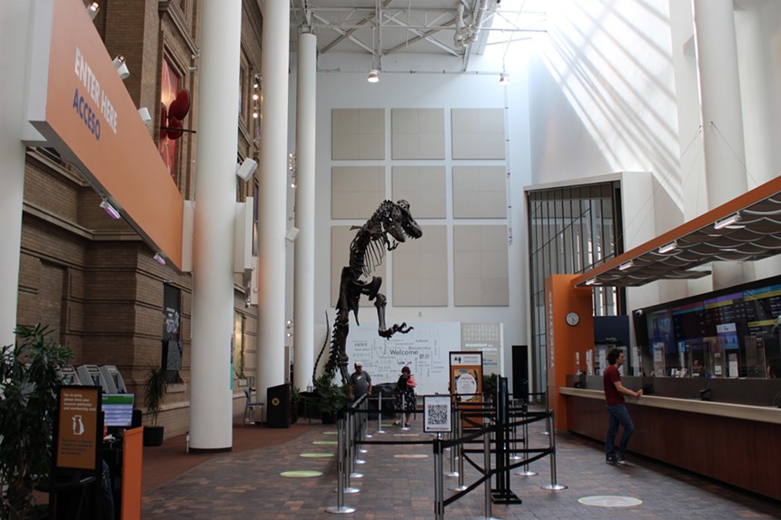 The entrance to the Denver Museum of Nature & Science