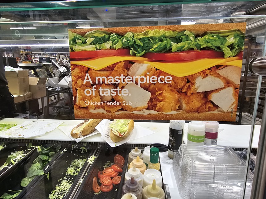 sandwich counter at a grocery store