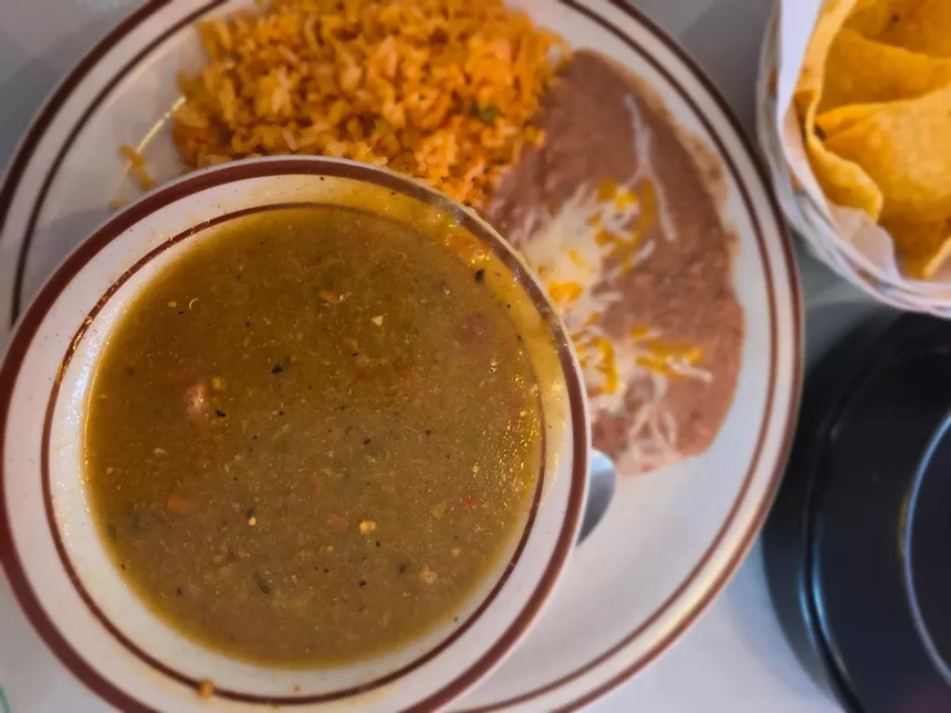 bowl of green chile